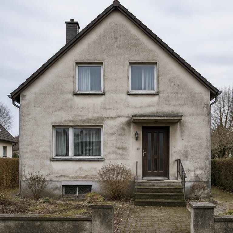 Hausfassade vor der Sanierung
